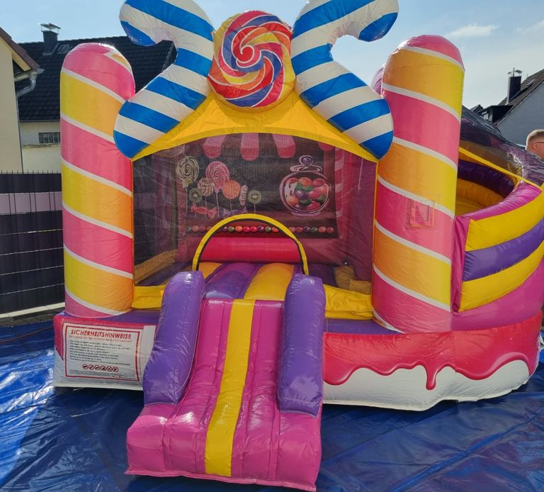 Candy Hüpfburge mieten leihen Windeck NRW Köln Gummersbach Eitorf